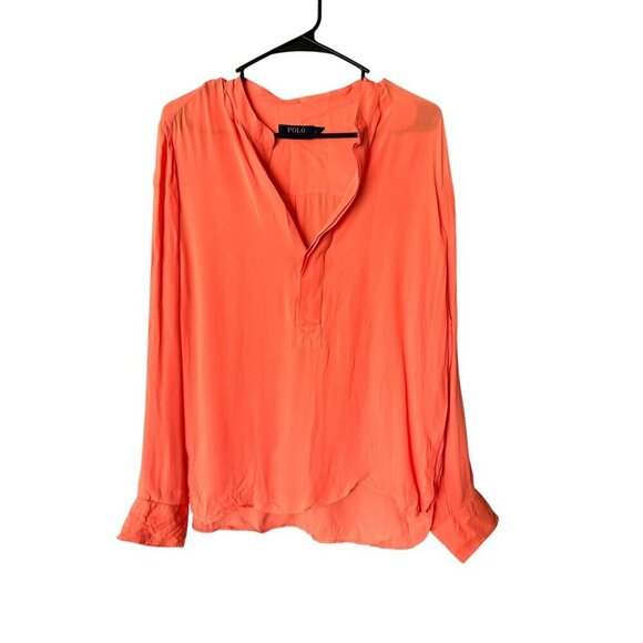 Polo Ralph Lauren Women's Light Weight Peach Long Sleeve Top - Picture 2 of 7